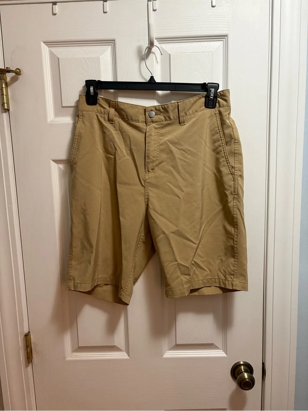 Panama Jack Tan Flat-Front Men's Shorts